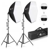 HPUSN Softbox Photography Lighting Kit 30'X30' Pr HPUSN Softbox Photography Lighting Kit 30'X30' Pr