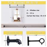 Industrial Curtain Rod for Windows Outdoor and In Industrial Curtain Rod for Windows Outdoor and In