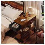 WLIVE Flip Top Side Table with Charging Station, WLIVE Flip Top Side Table with Charging Station,
