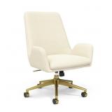 Union & Scale MidMod Fabric Manager Chair, Cream Union & Scale MidMod Fabric Manager Chair, Cream
