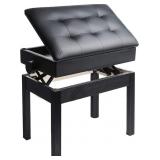 Mu PU Leather Adjustable Piano Bench with Waterpr Mu PU Leather Adjustable Piano Bench with Waterpr