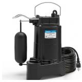 Acquaer 1/3 HP Submersible Sewage/Effluent Pump,3 Acquaer 1/3 HP Submersible Sewage/Effluent Pump,3