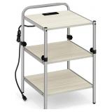 LINSY HOME End Table with Charging Station for So LINSY HOME End Table with Charging Station for So