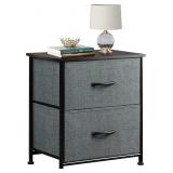 WLIVE Nightstand, 2 Drawer Dresser for Bedroom, S WLIVE Nightstand, 2 Drawer Dresser for Bedroom, S