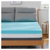 Marsail 3 Inch Memory Foam Mattress Topper, Queen Marsail 3 Inch Memory Foam Mattress Topper, Queen