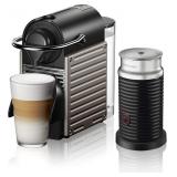 Nespresso Pixie with Aeroccino by Breville- Titan Nespresso Pixie with Aeroccino by Breville- Titan