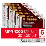 Filtrete 20x20x1, AC Furnace Air Filter, MPR 1000 Filtrete 20x20x1, AC Furnace Air Filter, MPR 1000