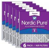Nordic Pure 20x25x4 MERV 8 Pleated AC Furnace Air Nordic Pure 20x25x4 MERV 8 Pleated AC Furnace Air