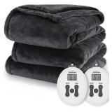 Sunbeam Royal Posh Night Fog Heated Blanket - Kin Sunbeam Royal Posh Night Fog Heated Blanket - Kin