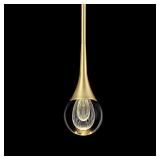 MOTINI 1-Light Teardrop Crystal Pendant Light in MOTINI 1-Light Teardrop Crystal Pendant Light in