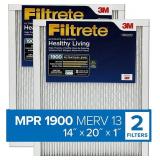 Filtrete 14x20x1, AC Furnace Air Filter, MPR 1900 Filtrete 14x20x1, AC Furnace Air Filter, MPR 1900