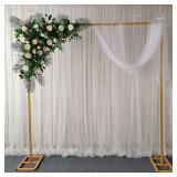 9.8x9.8FT Square Backdrop Stand Gold Balloon Arch 9.8x9.8FT Square Backdrop Stand Gold Balloon Arch