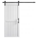 COSHOMER 36in x 84in MDF Sliding Barn Door with 6