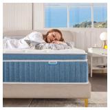 Rimensy King Mattress, 14 Inch Hybrid Mattress in