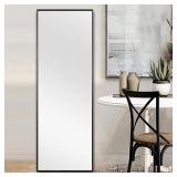 NEUTYPE: Large Black Metal Modern Mirror (59 in.