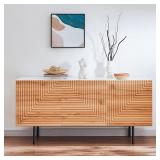 Roomfitters Mid Century Boho Modern TV Stand for