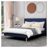 AGARTT Upholstered Platform Bed Frame Full Size w