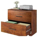 DEVAISE 2 Drawer Wood Lateral File Cabinet with A
