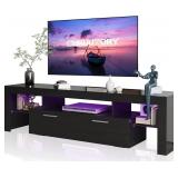 Clikuutory Modern LED TV Stand with Large Storage