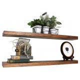 Willow & Grace Wall Mounted Wooden Floating Shelv Willow & Grace Wall Mounted Wooden Floating Shelv