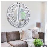Chende 32'' Wall Mirrors Decorative, Large Round Chende 32'' Wall Mirrors Decorative, Large Round