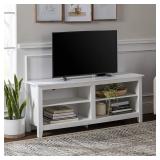 Walker Edison Wren Classic 4 Cubby TV Stand for T Walker Edison Wren Classic 4 Cubby TV Stand for T
