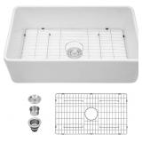 33 White Farmhouse Sink - Sarlai 33 Inch Kitchen 33 White Farmhouse Sink - Sarlai 33 Inch Kitchen