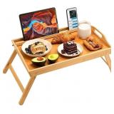 Bamboo Bed Tray Table, Large Breakfast Tray - 21. Bamboo Bed Tray Table, Large Breakfast Tray - 21.