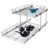 OCG 2 Tier Pull Out Cabinet Organizer (11' W x 18 OCG 2 Tier Pull Out Cabinet Organizer (11' W x 18