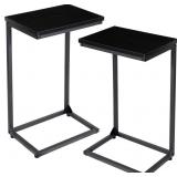 AMHANCIBLE C Shaped End Table Set of 2, C Tables AMHANCIBLE C Shaped End Table Set of 2, C Tables