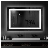 48' x 32' LED Bathroom Mirror LED Wall-Mounted An 48' x 32' LED Bathroom Mirror LED Wall-Mounted An