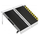 VNN Portable Wheelchair Ramp 2FT, Non-Slip Alumin VNN Portable Wheelchair Ramp 2FT, Non-Slip Alumin