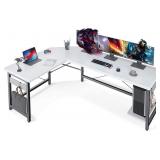Coleshome 66' L Shaped Gaming Desk, Corner Comput Coleshome 66' L Shaped Gaming Desk, Corner Comput