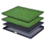 LOOBANI Dog Grass Pad with Tray Large, Indoor Dog LOOBANI Dog Grass Pad with Tray Large, Indoor Dog