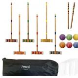 Juegoal Six Player Croquet Set with Wooden Mallet Juegoal Six Player Croquet Set with Wooden Mallet