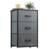 WLIVE Nightstand with 3 Drawers, Fabric Dresser, WLIVE Nightstand with 3 Drawers, Fabric Dresser,