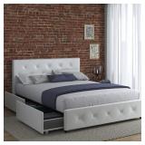 DHP Dakota Upholstered Platform Bed with Underbed DHP Dakota Upholstered Platform Bed with Underbed