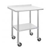 Hally Stainless Steel Table for Prep & Work 24 x Hally Stainless Steel Table for Prep & Work 24 x