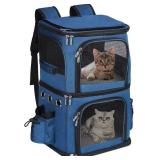 HOVONO Double-Compartment Pet Carrier Backpack fo HOVONO Double-Compartment Pet Carrier Backpack fo