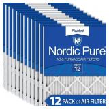 Nordic Pure 16x25x1 MERV 12 Pleated AC Furnace Ai Nordic Pure 16x25x1 MERV 12 Pleated AC Furnace Ai
