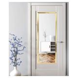 Studio Azure Gold 16'x48' Over The Door Mirror, M Studio Azure Gold 16'x48' Over The Door Mirror, M