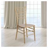 EMMA + OLIVER Gold Wood Chiavari Chair; Color: Go EMMA + OLIVER Gold Wood Chiavari Chair; Color: Go
