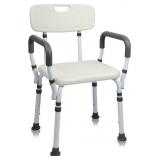 Shower Chair with arms and Back Tool-Free Screw-F Shower Chair with arms and Back Tool-Free Screw-F