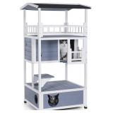 Petsfit Outdoor Cat House Cat Tree Cat Condo Cat Petsfit Outdoor Cat House Cat Tree Cat Condo Cat