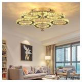 ?????? Ceiling Light, 3/5 Rings K9 Crystal LED Ch ?????? Ceiling Light, 3/5 Rings K9 Crystal LED Ch