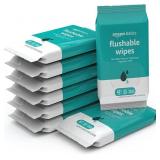 Amazon Basics Flushable Adult Toilet Wipes, Fragr Amazon Basics Flushable Adult Toilet Wipes, Fragr