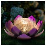 Huaxu Solar Lights Outdoor Garden Decor,Purple Lo Huaxu Solar Lights Outdoor Garden Decor,Purple Lo