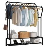 UDEAR Garment Rack Freestanding Hanger Double Rod UDEAR Garment Rack Freestanding Hanger Double Rod