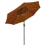 Blissun 9 ft Solar Umbrella 32 LED Lighted Patio Blissun 9 ft Solar Umbrella 32 LED Lighted Patio