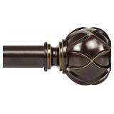 KAMANINA 1 Inch Curtain Rod Telescoping Single Dr KAMANINA 1 Inch Curtain Rod Telescoping Single Dr